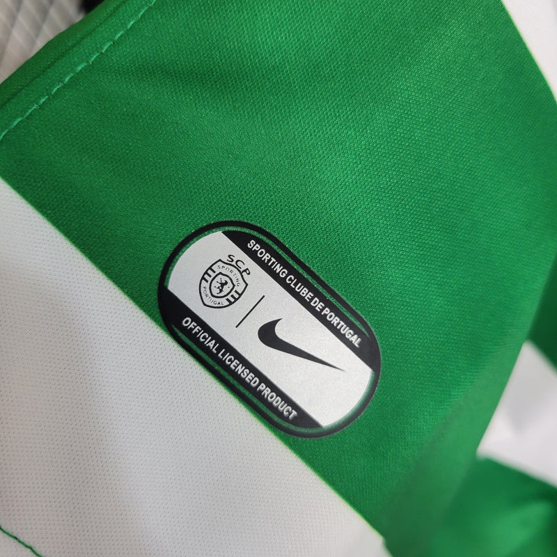 Camisa Sporting Home 23/24 - Torcedor Masculina - Lançamento-Krauze Sports