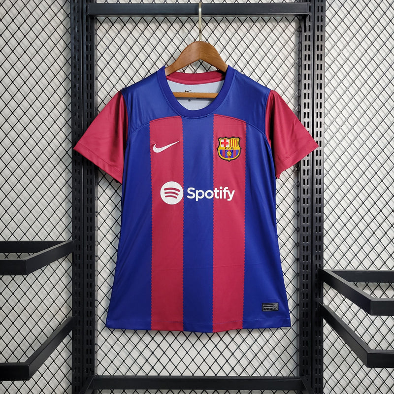 Camisa Barcelona Home 23/24 - Feminina-Krauze Sports