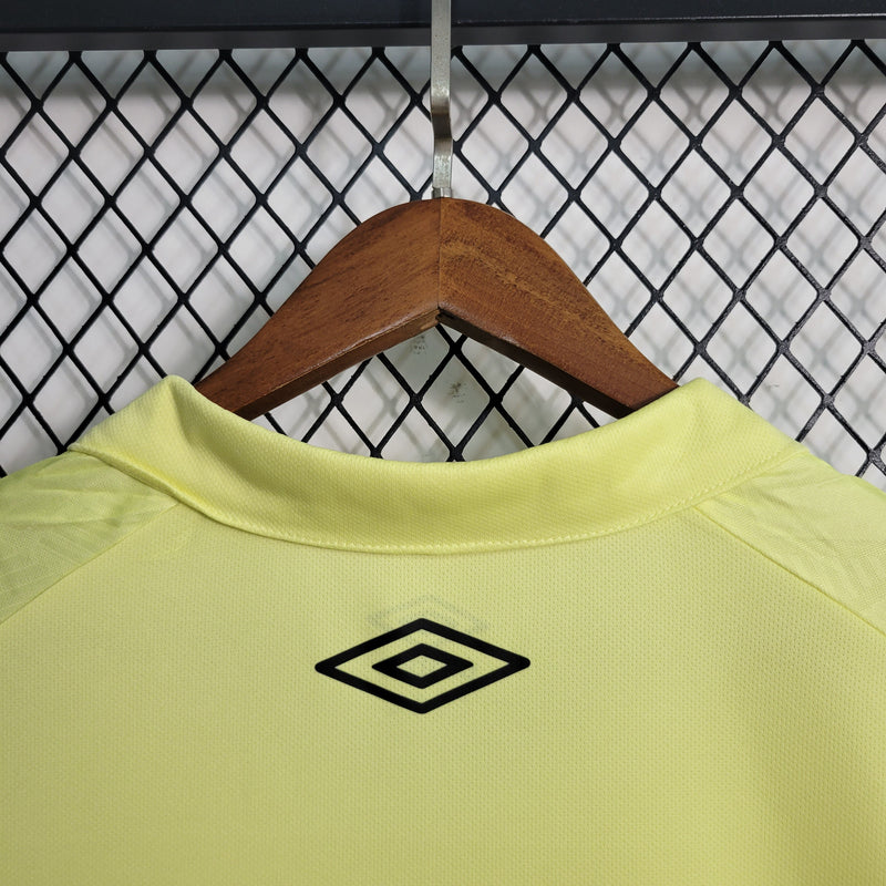 Camisa Grêmio Goleiro 23/24 - Torcedor Masculina - Amarela-Krauze Sports