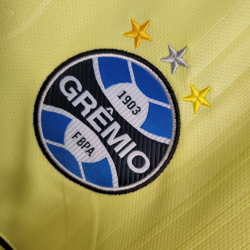 Camisa Grêmio Goleiro 23/24 - Torcedor Masculina - Amarela-Krauze Sports