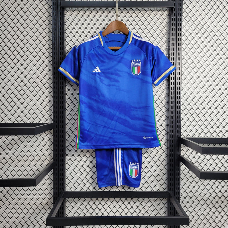 Kit Infantil Itália Titular 23/24-Krauze Sports