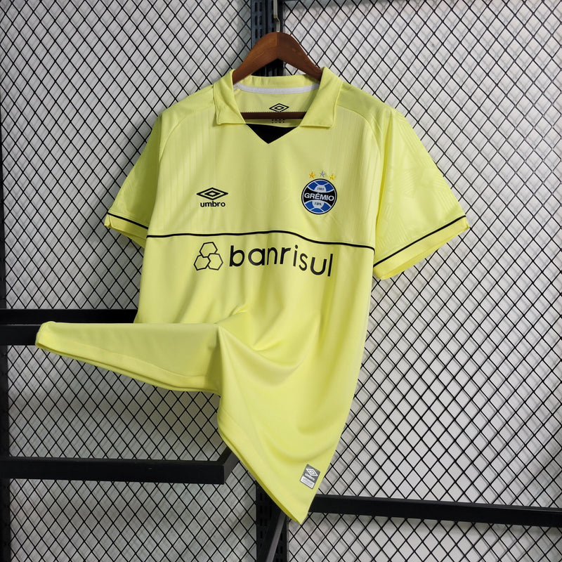 Camisa Grêmio Goleiro 23/24 - Torcedor Masculina - Amarela-Krauze Sports