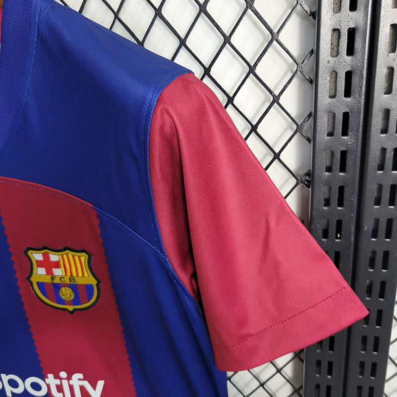 Camisa Barcelona Home 23/24 - Feminina-Krauze Sports