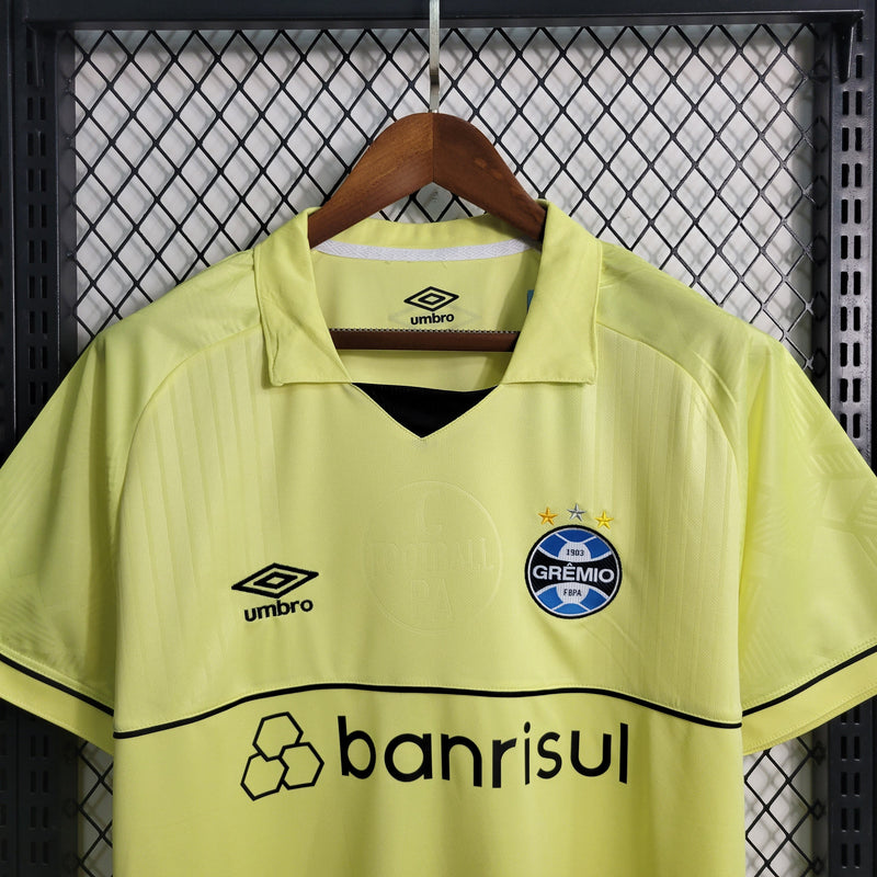 Camisa Grêmio Goleiro 23/24 - Torcedor Masculina - Amarela-Krauze Sports