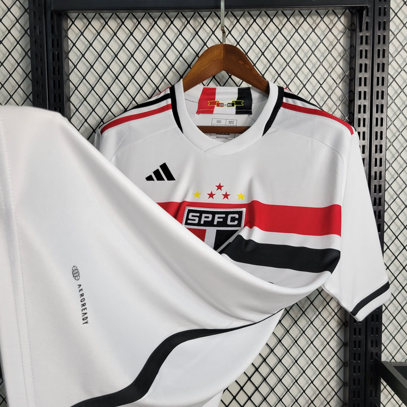 Camisa São Paulo Home 23/24 - Torcedor Masculina - Lançamento-Krauze Sports