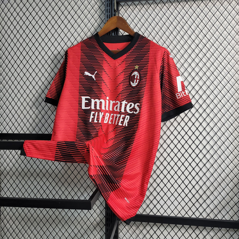 Camisa Milan Home 23/24 - Puma Torcedor Masculina - Lançamento-Krauze Sports