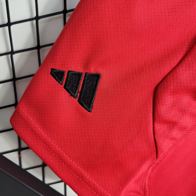 Kit Infantil Flamengo Treino 23/24 - Vermelho-Krauze Sports