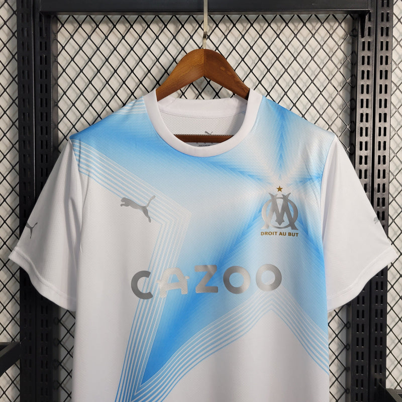 Camisa Olympique Marseille 23/24 - Puma Torcedor Masculina - Lançamento-Krauze Sports