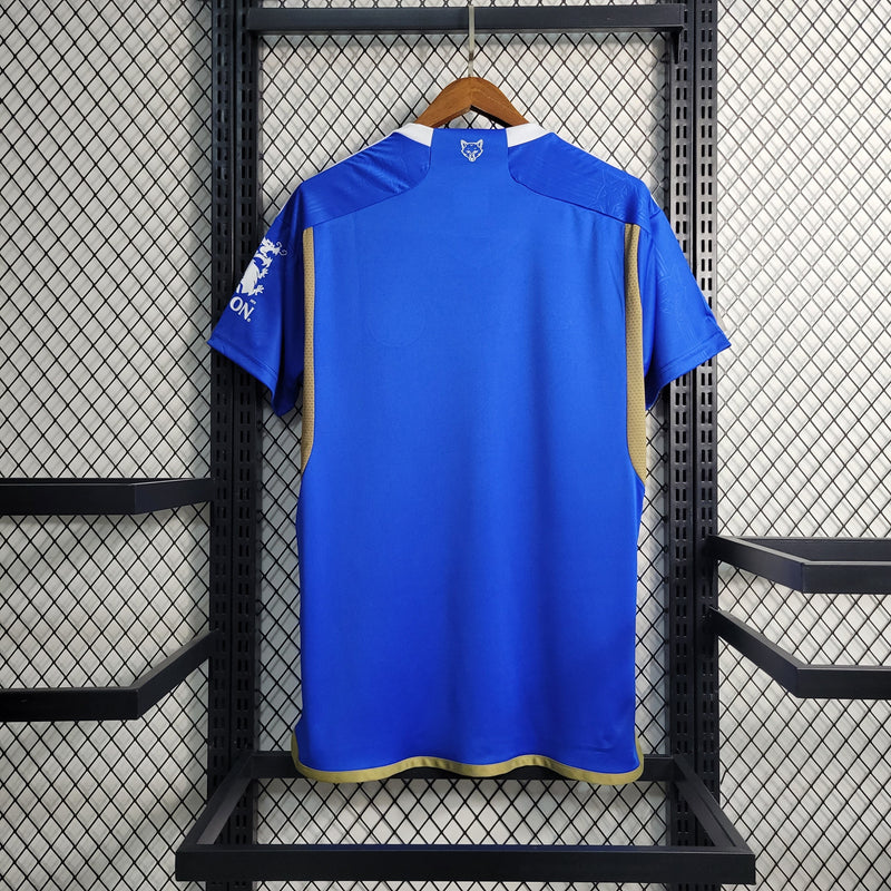 Camisa Leicester Home 23/24 Torcedor Masculina - Lançamento-Krauze Sports