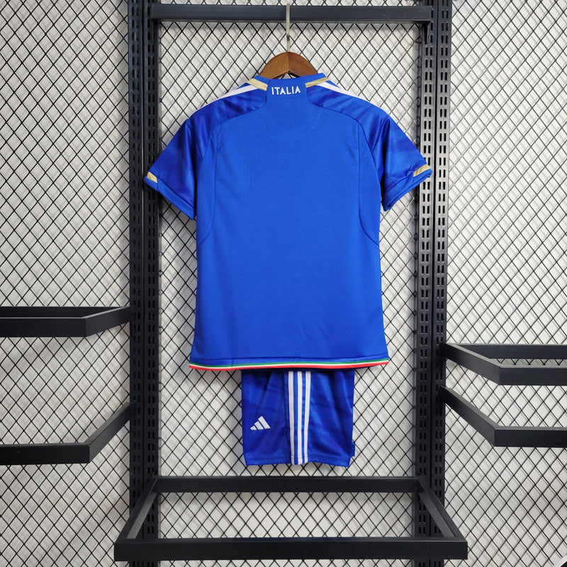 Kit Infantil Itália Titular 23/24-Krauze Sports