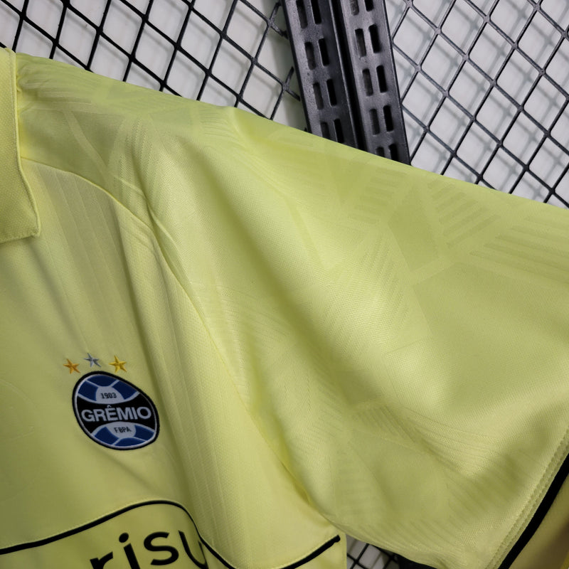 Camisa Grêmio Goleiro 23/24 - Torcedor Masculina - Amarela-Krauze Sports