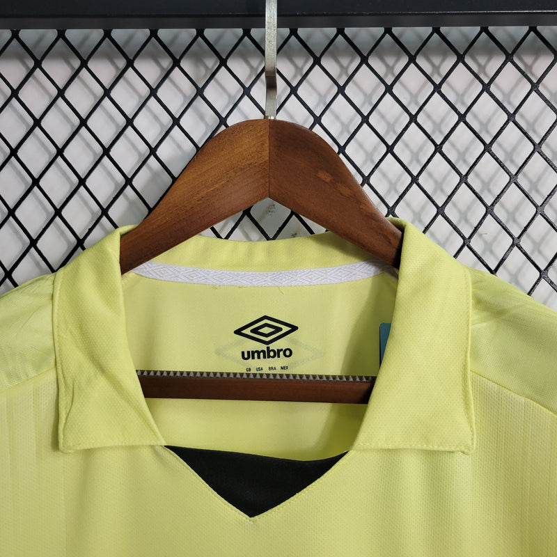 Camisa Grêmio Goleiro 23/24 - Torcedor Masculina - Amarela-Krauze Sports