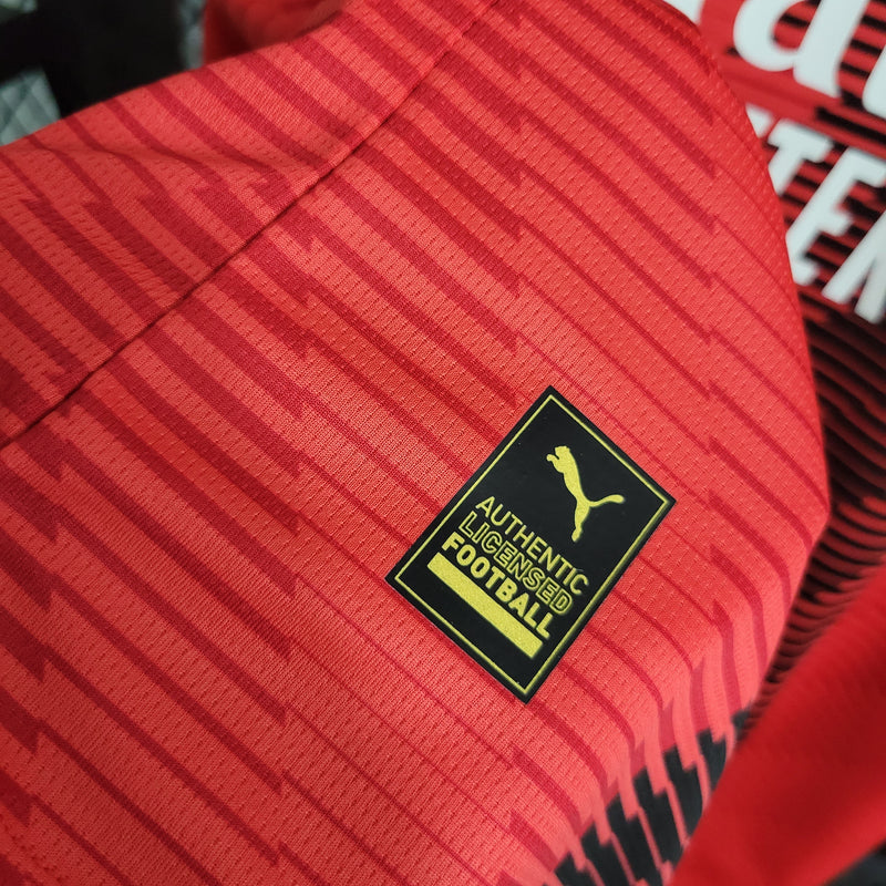 Camisa Milan Home 23/24 - Puma Torcedor Masculina - Lançamento-Krauze Sports