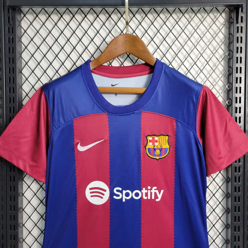 Camisa Barcelona Home 23/24 - Feminina-Krauze Sports