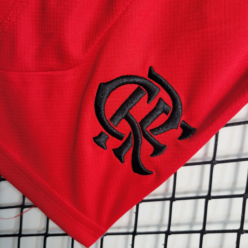 Kit Infantil Flamengo Treino 23/24 - Vermelho-Krauze Sports