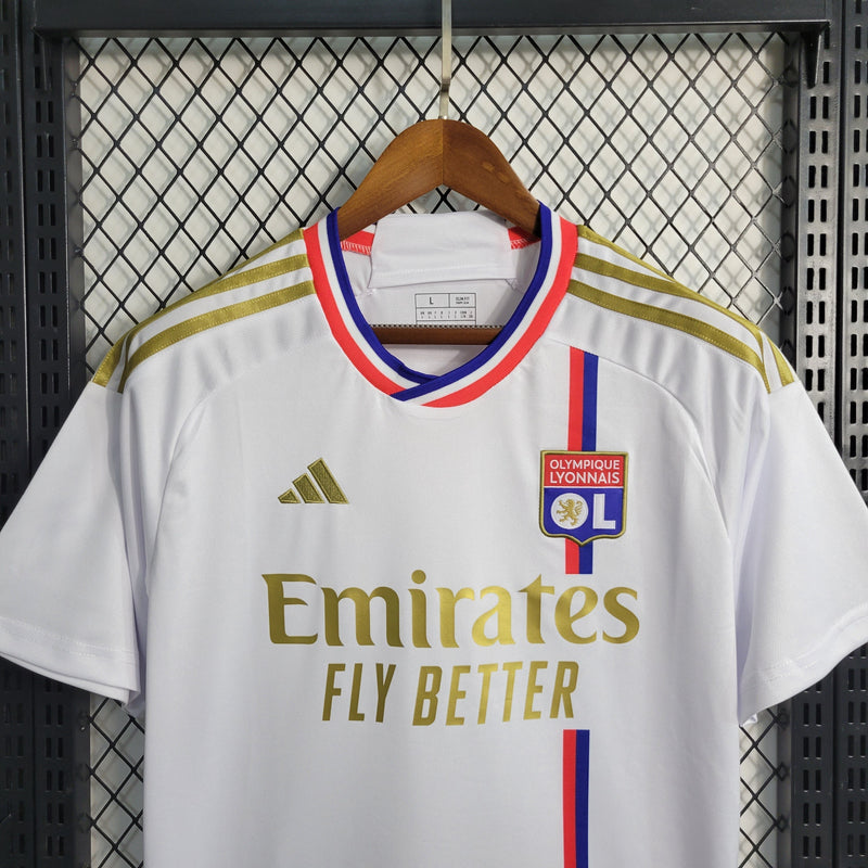 Camisa Lyon Home 23/24 - Torcedor Masculina - Lançamento-Krauze Sports