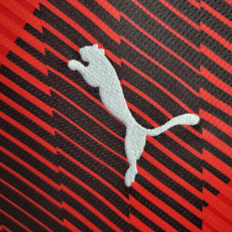 Camisa Milan Home 23/24 - Puma Torcedor Masculina - Lançamento-Krauze Sports