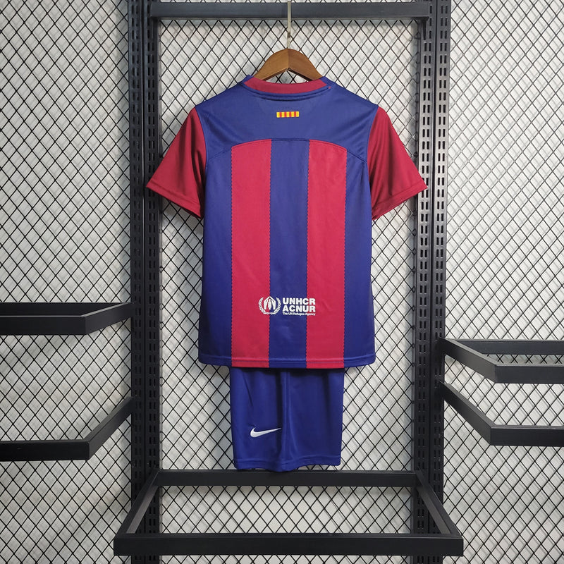Kit Infantil Barcelona Titular 23/24-Krauze Sports