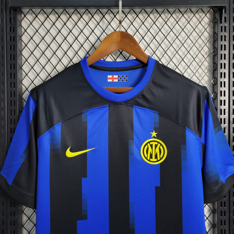Camisa Inter de milão Home 23/24 - Torcedor Masculina - Lançamento-Krauze Sports